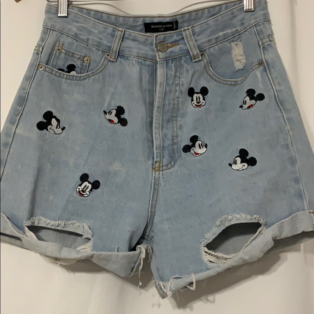 Disney Mickey Mouse embroidered Shorts